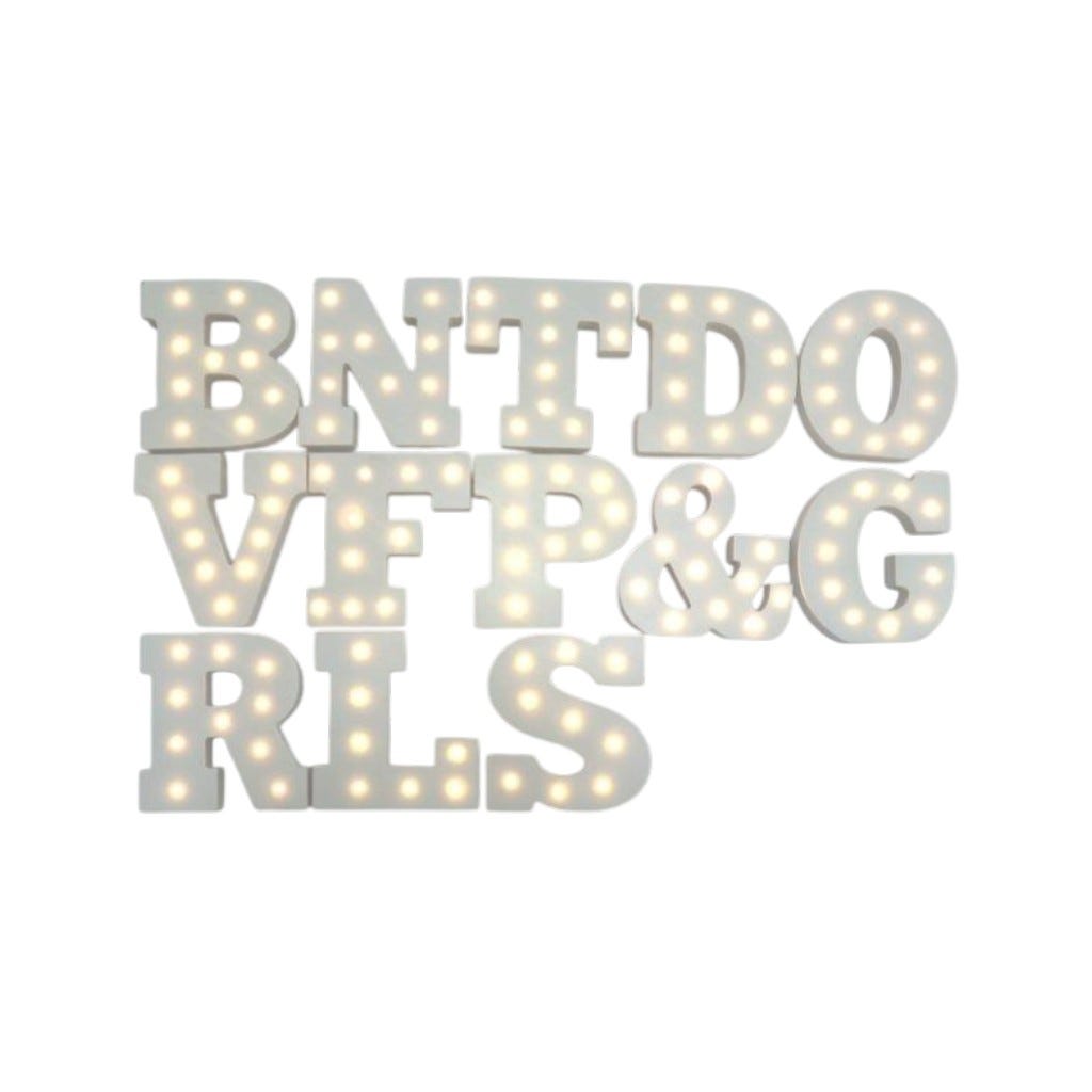 Letras Decorativas Con Led Surtidas 15cm