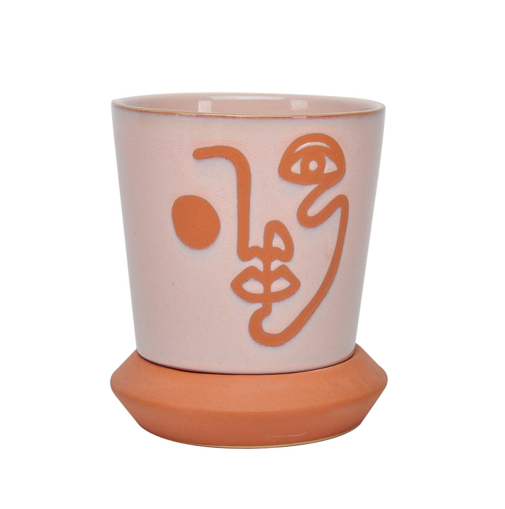 Macetero para plantas con diseño 16X19CM