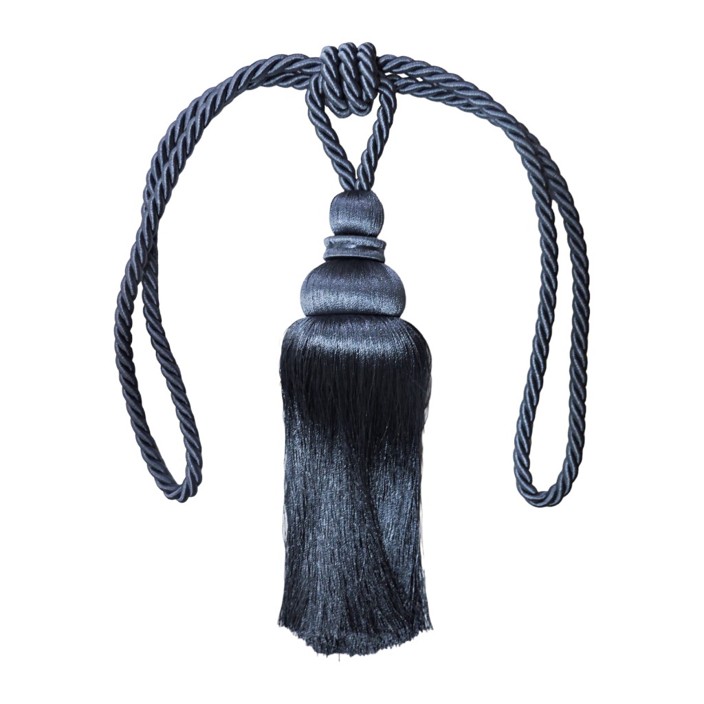 Borla De Cortina Azul Real 68Cm
