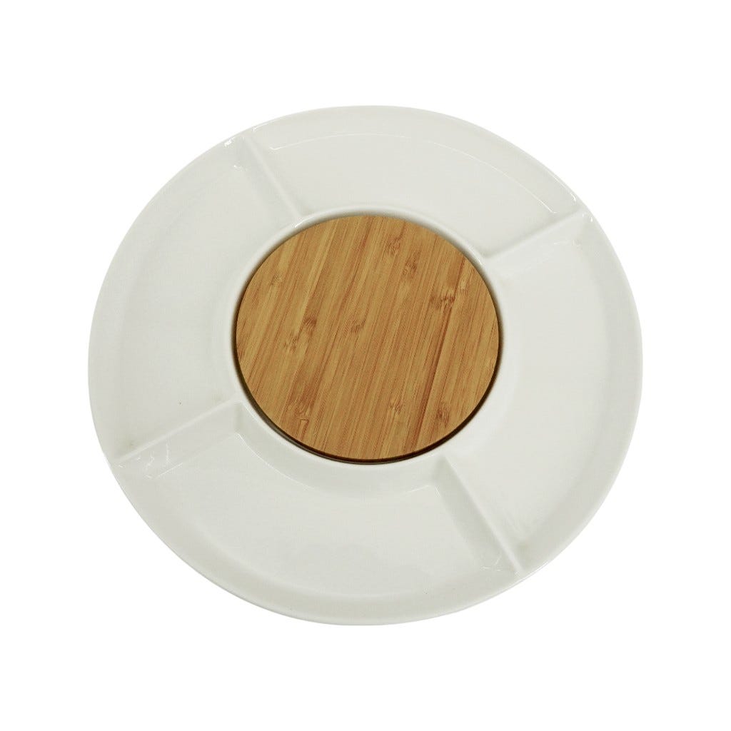 Bandeja Dividida Para Servir 30Cm