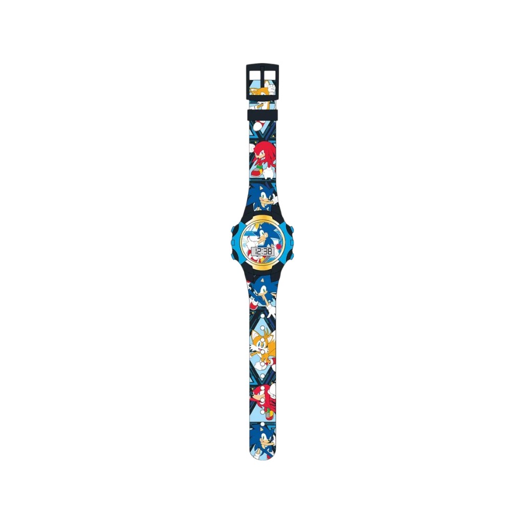 Sonic Reloj Lcd Azul
