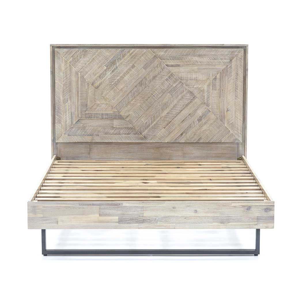 Cama Doble Luna Gris