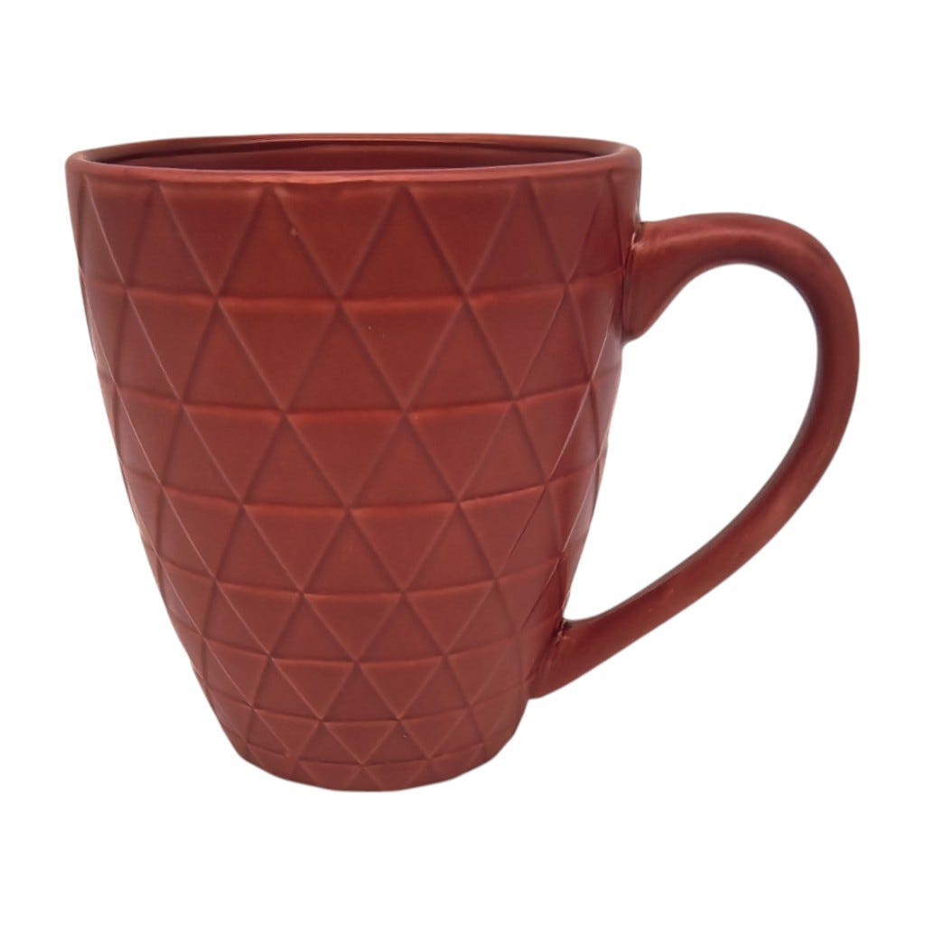 Set De 4 Tazas Rojas 9oz