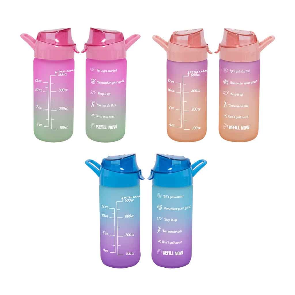 Botella De Agua Motivacional Surtidos 500Ml