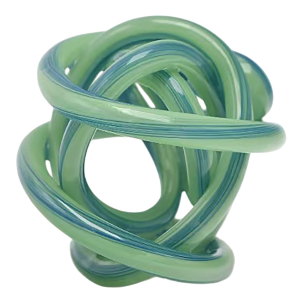 Figura Decorativa De Nudo Turquesa 12x12x12cm