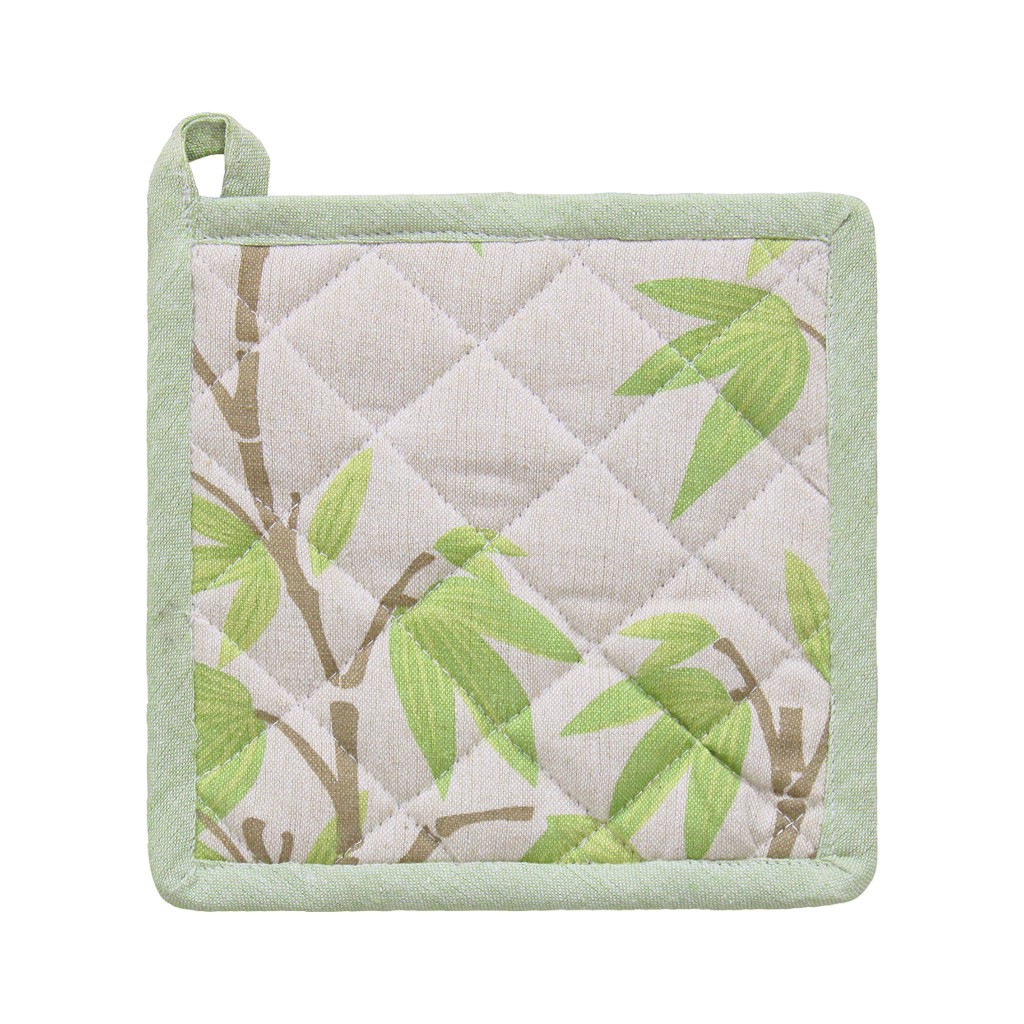 Agarra Olla Estampado Verde 20x20cm