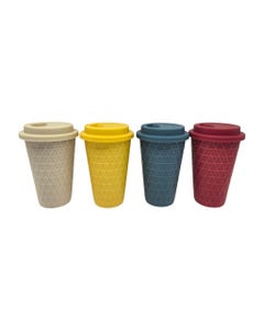 Tazas Con Tapa Colores Surtidos 14oz