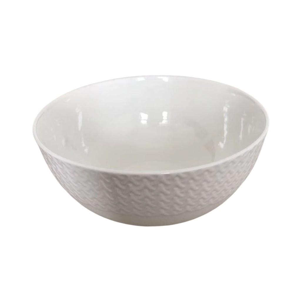 Bowl Blanco Con Relieve 15Cm
