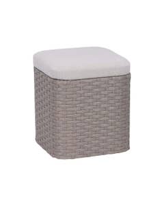 Otoman Para Almacenaje Gris 38X38X43Cm