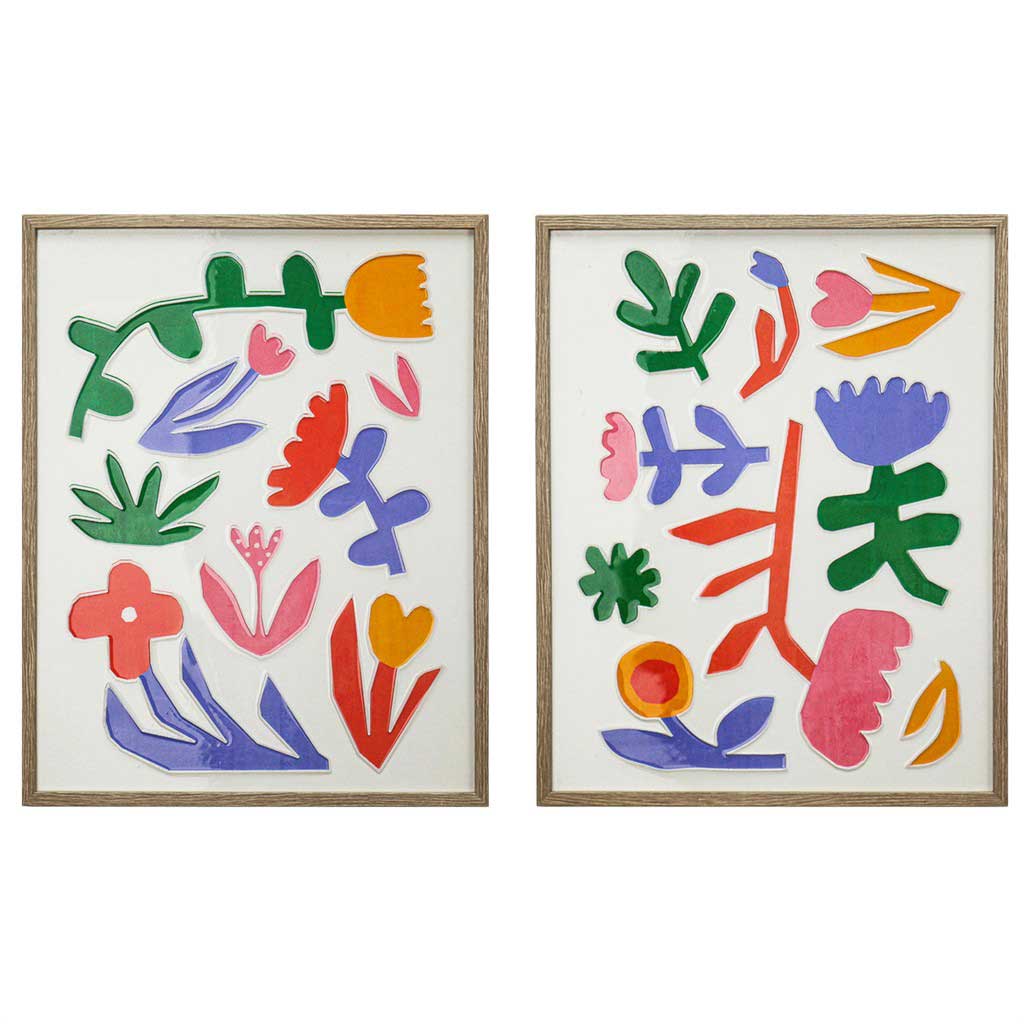 Cuadro Decorativo De Flores Surtido 40x50x2cm