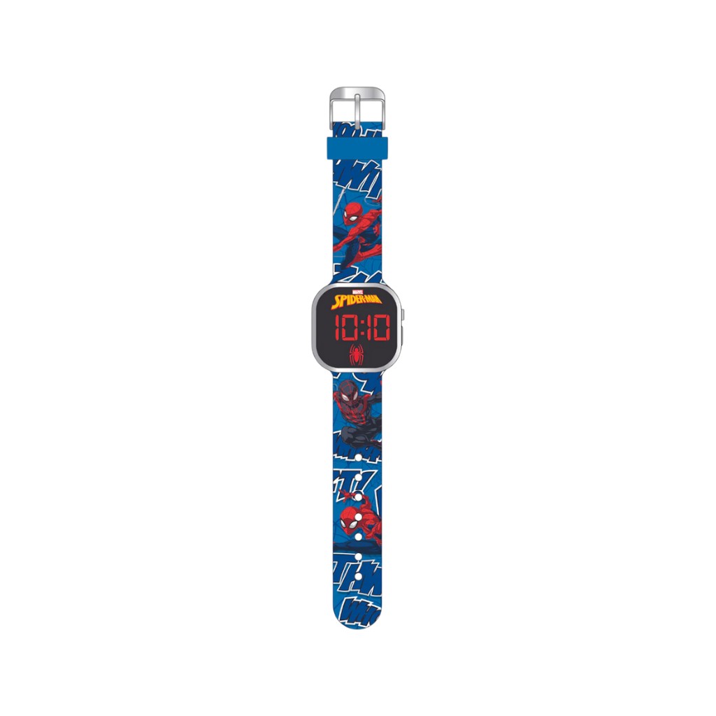 Spiderman Reloj Led Azul