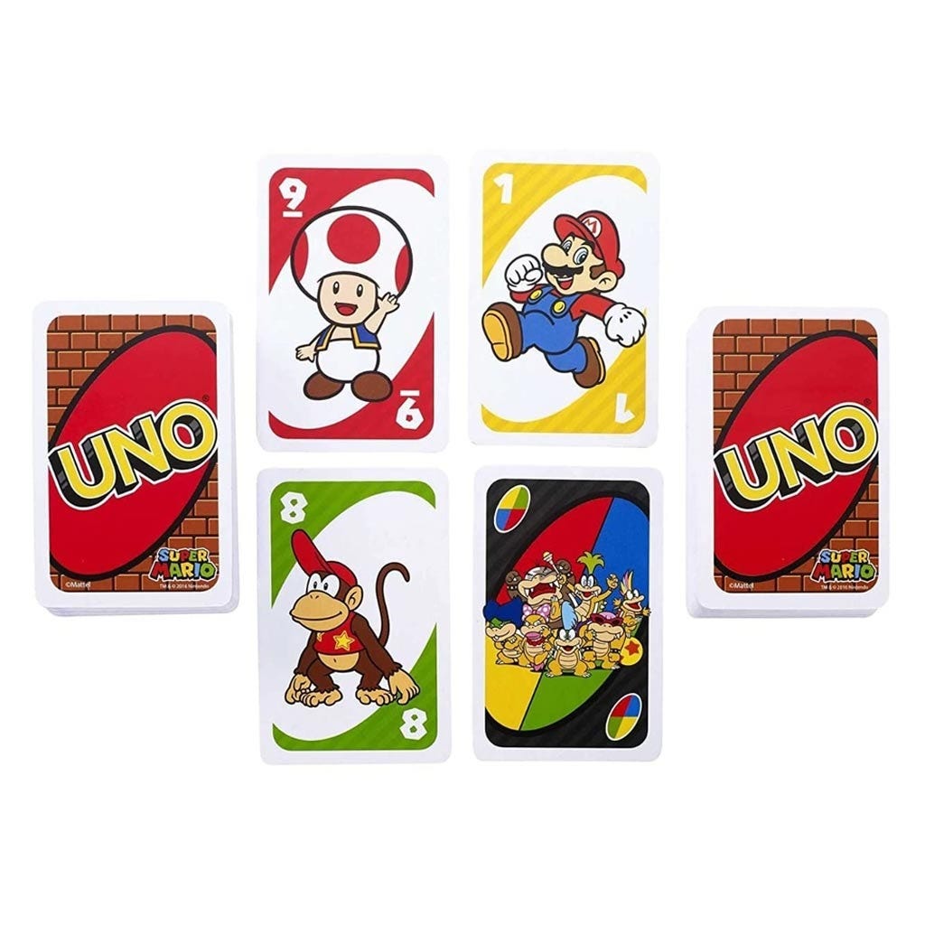 Juego de cartas Uno Super Mario