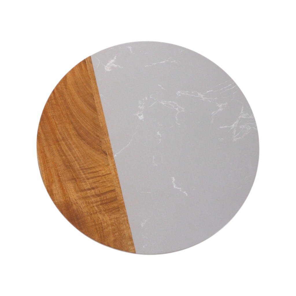 Tabla Para Queso Con Cuhillo 30.5X30.5X1Cm