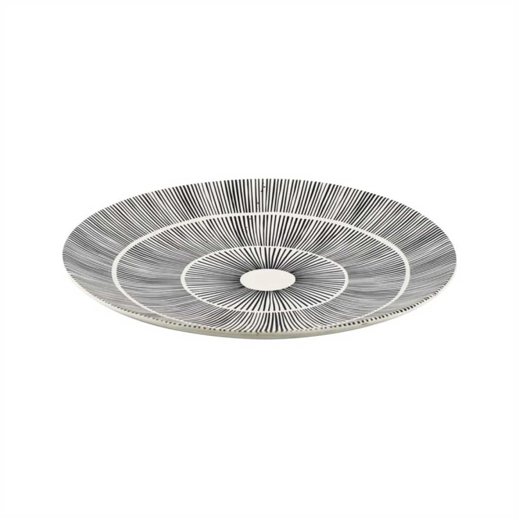 Plato Decorativo Color Negro