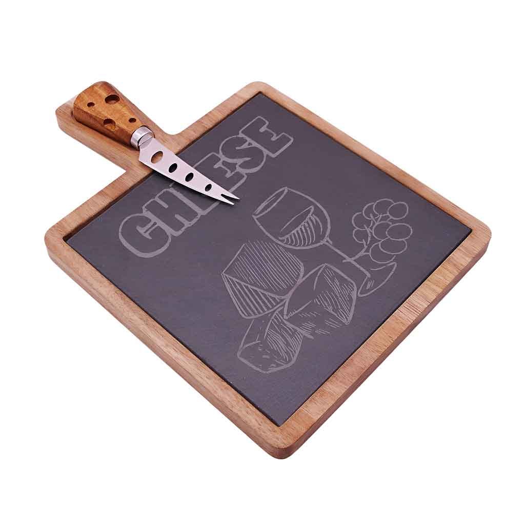 Tabla De Queso Con Cuchillo 29X20Cm