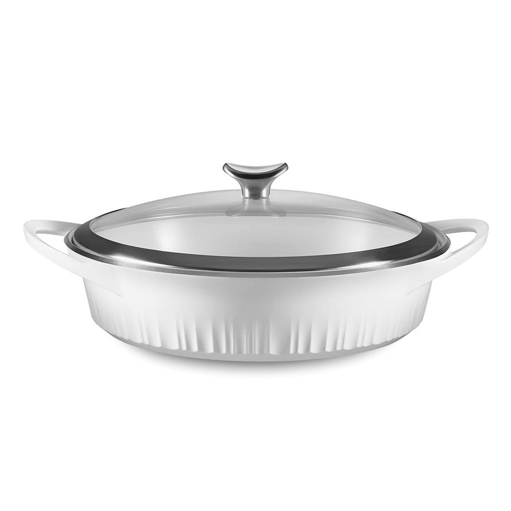 Olla De Aluminio Fundido 4 Cuartos Con Tapa Corningware