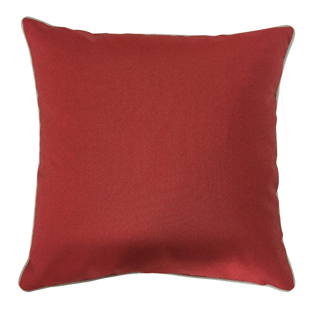 COJÍN SENCILLO CUADRADO ROJO 45X45CM