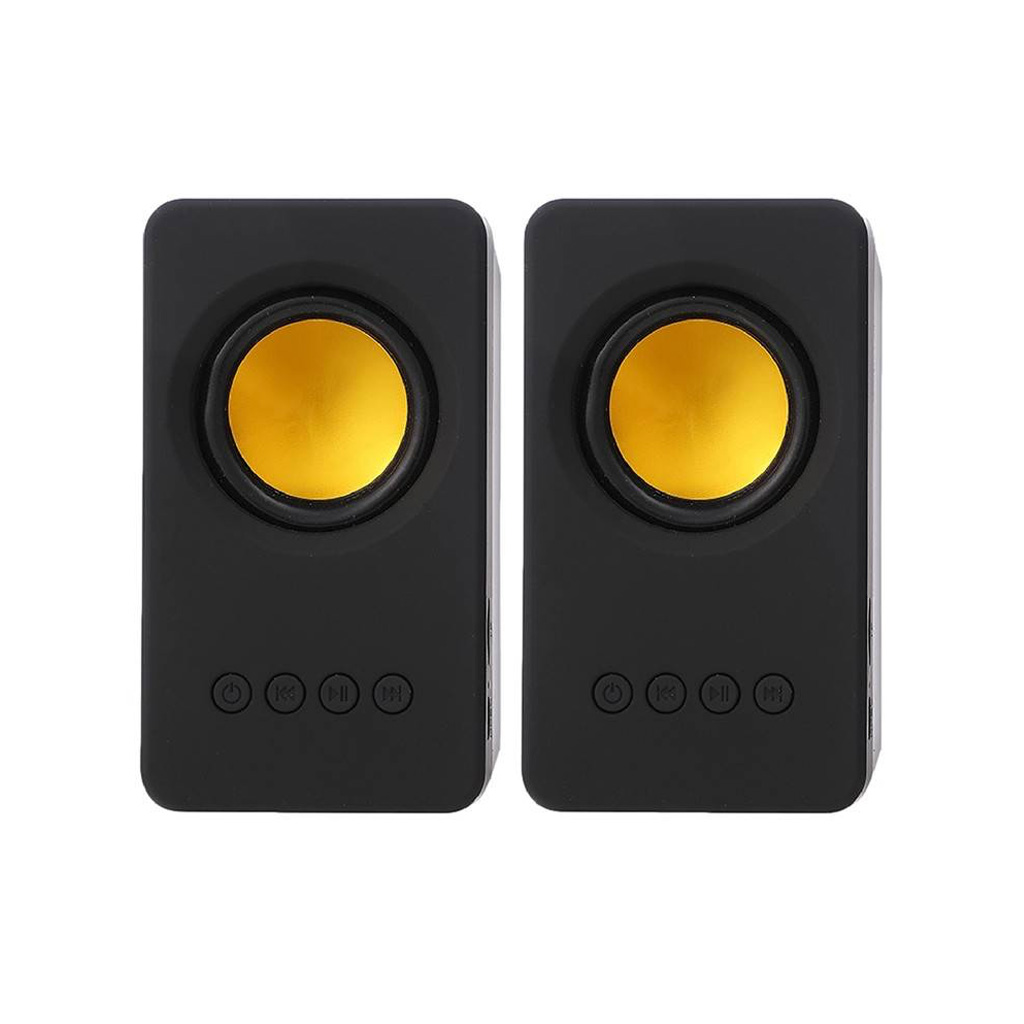 Bocinas Dual Tws Negro Y Dorado