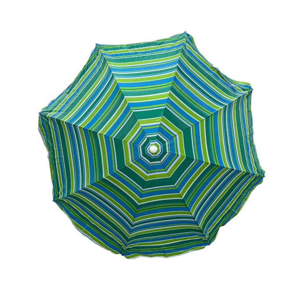 Sombrilla Puca Turquesa Con Poste Blanco 180CM