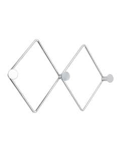 Gancho Gris de Acero 25X17X3.5CM/10X7X1IN