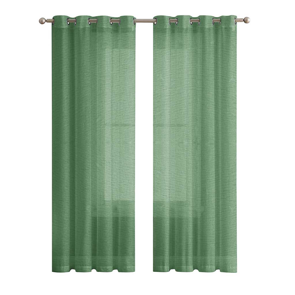 Cortina Verde Semitransparente 140X250Cm