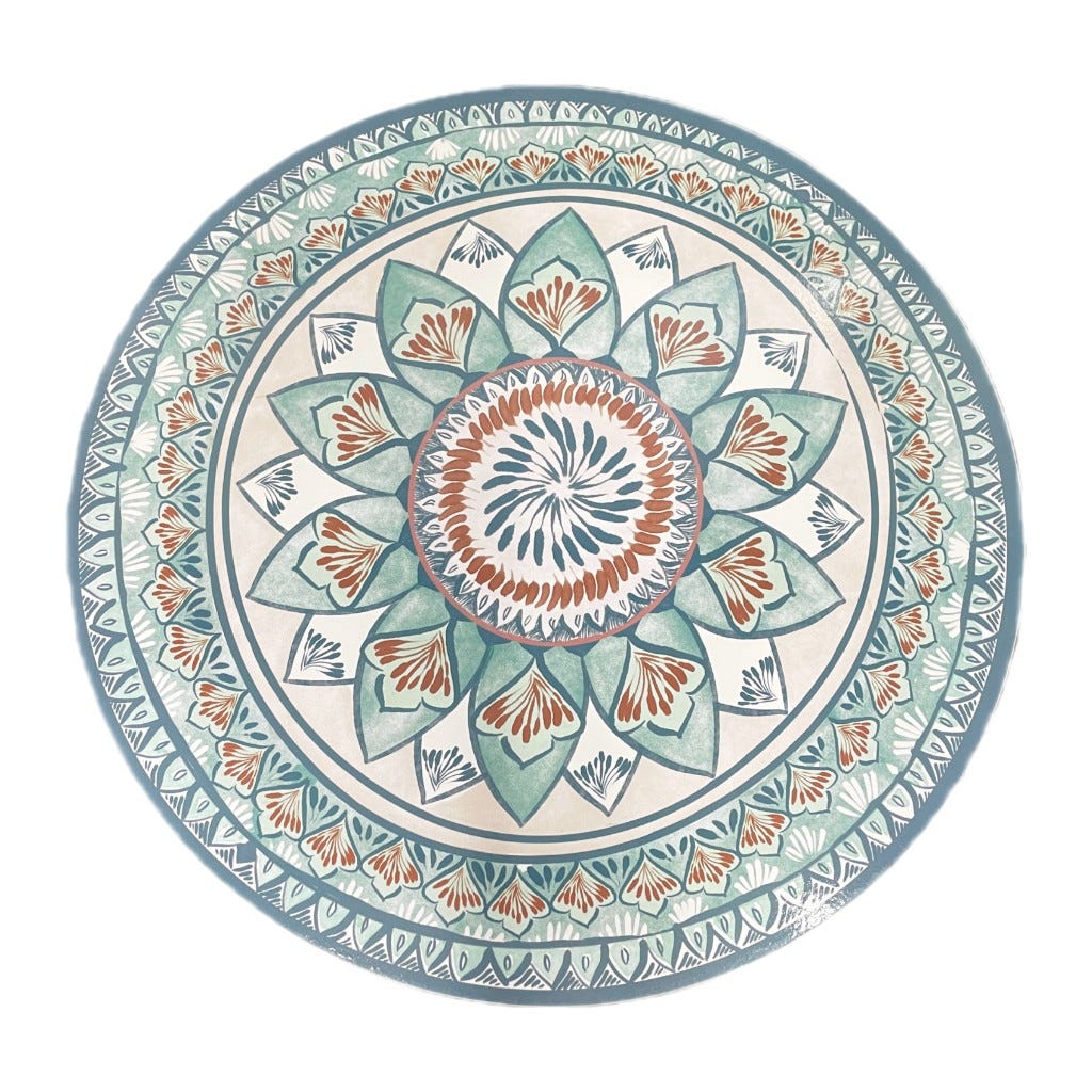 Individual Redondo Estampado Bohemio 38Cm