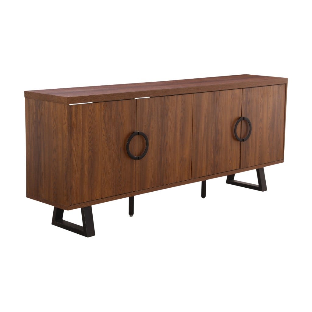 Mesa De Buffet Marrón Rafiki 200X40X83Cm