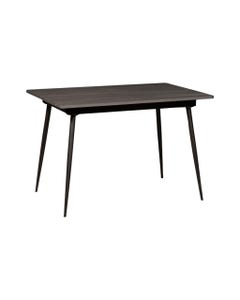 Mesa De Comedor Rectangular Zazu Gris Oscuro 120-160