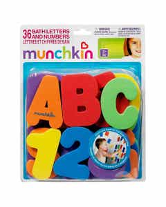 JUGUETE DE BAÑO LETRAS Y NÚMEROS MUNCHKIN