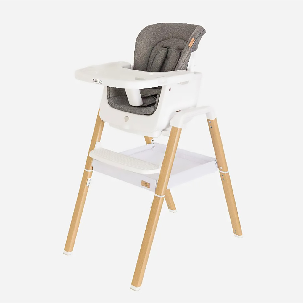 Silla De Comer Nova Evolutionary White/Oak Tutti Bambini