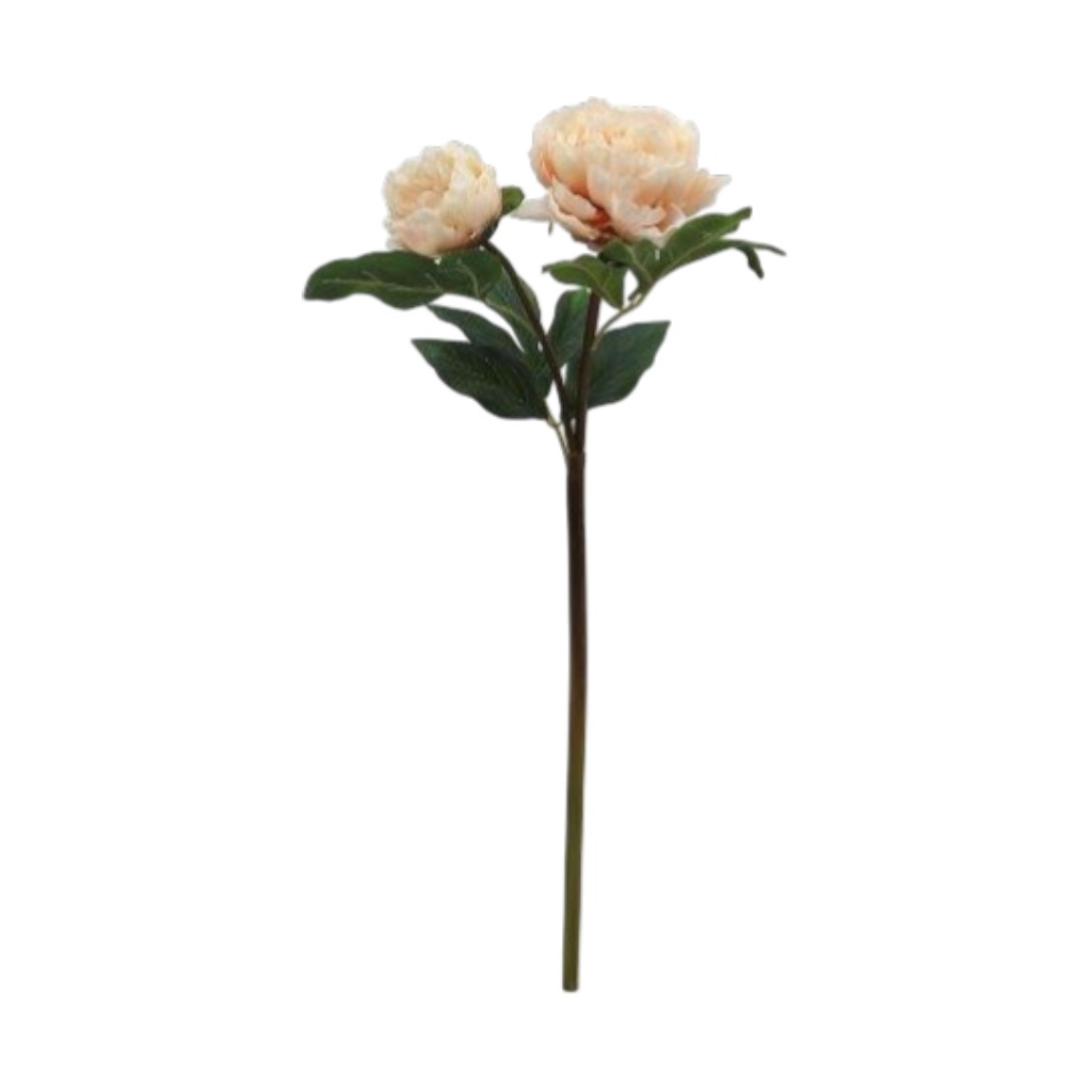 Flor Decorativo De Peonía Rosa 57cm