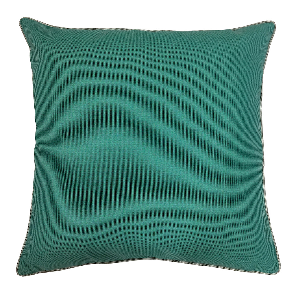 COJÍN SENCILLO CUADRADO VERDE AQUA 45X45CM
