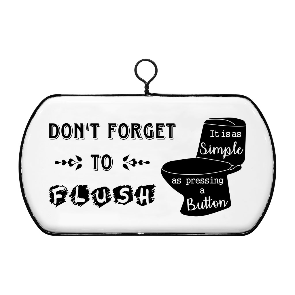 Cartel decorativo de Don't Forget To Flush