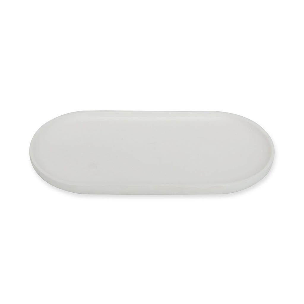 Bandeja Para Servir Blanca 30.5X15X2Cm