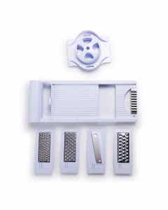 Rebanador De Cocina Blanco 5 En 1