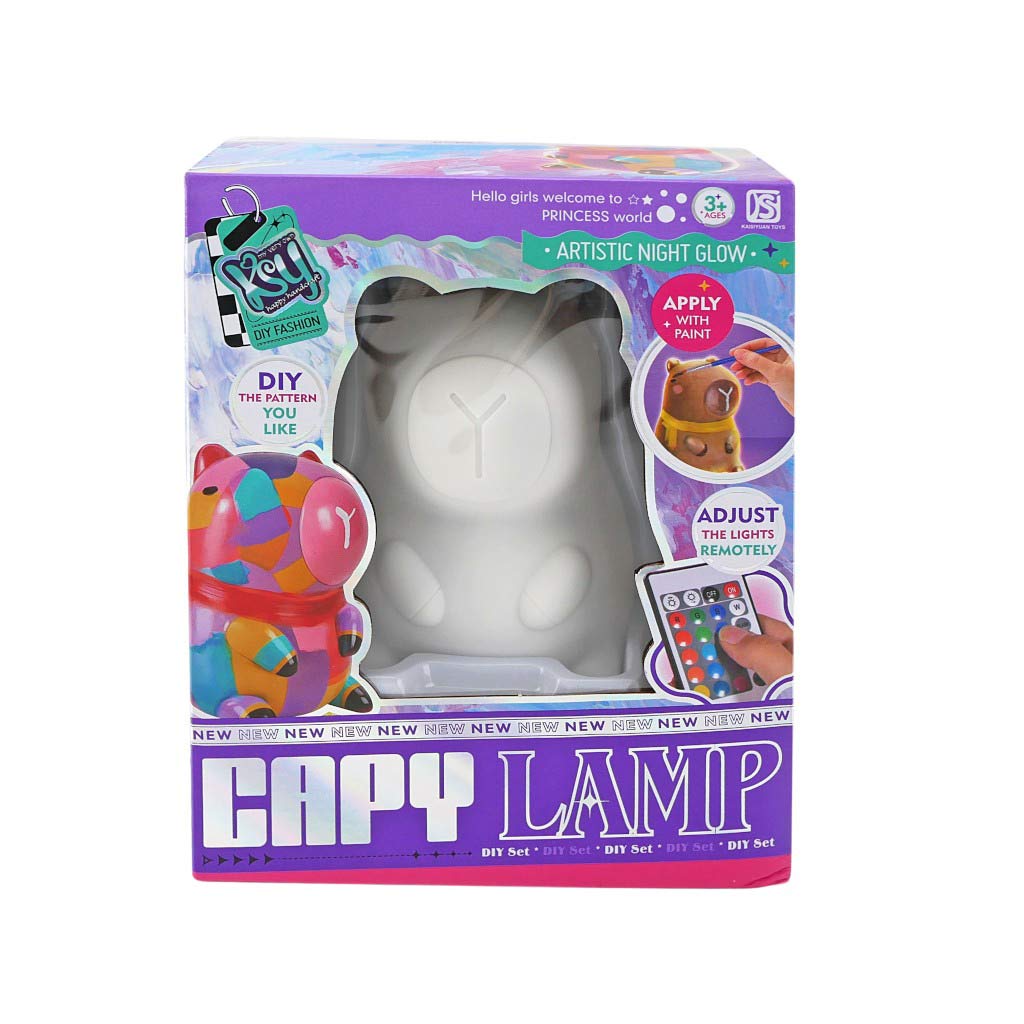 Kit De Manualidades Para Pintar Tu Lámpara De Capibara