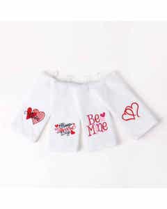 Toalla de mano con estampado de san valentin surtido
