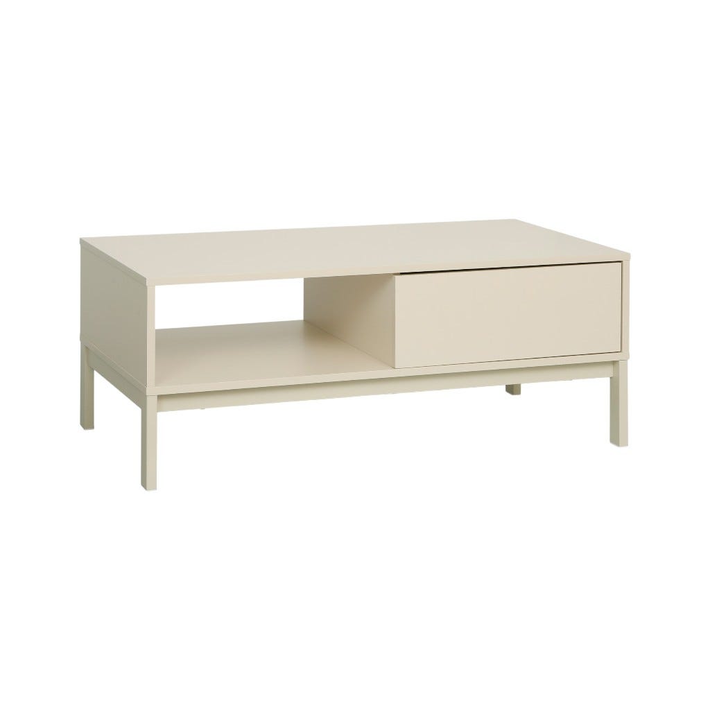 Mesa De Centro Blan 100x50x40cm
