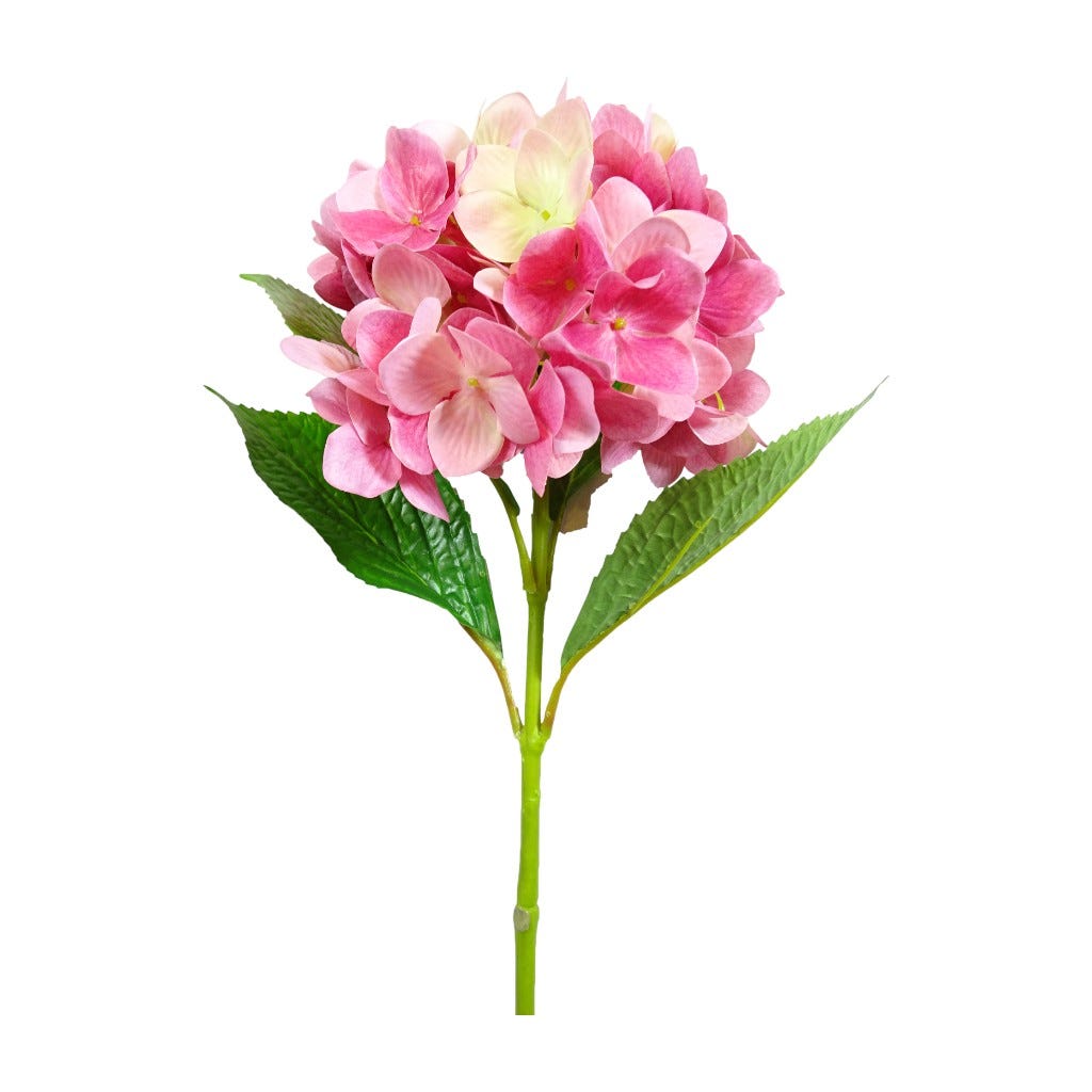 Flor Artificial Hortensia Rosado 66Cm