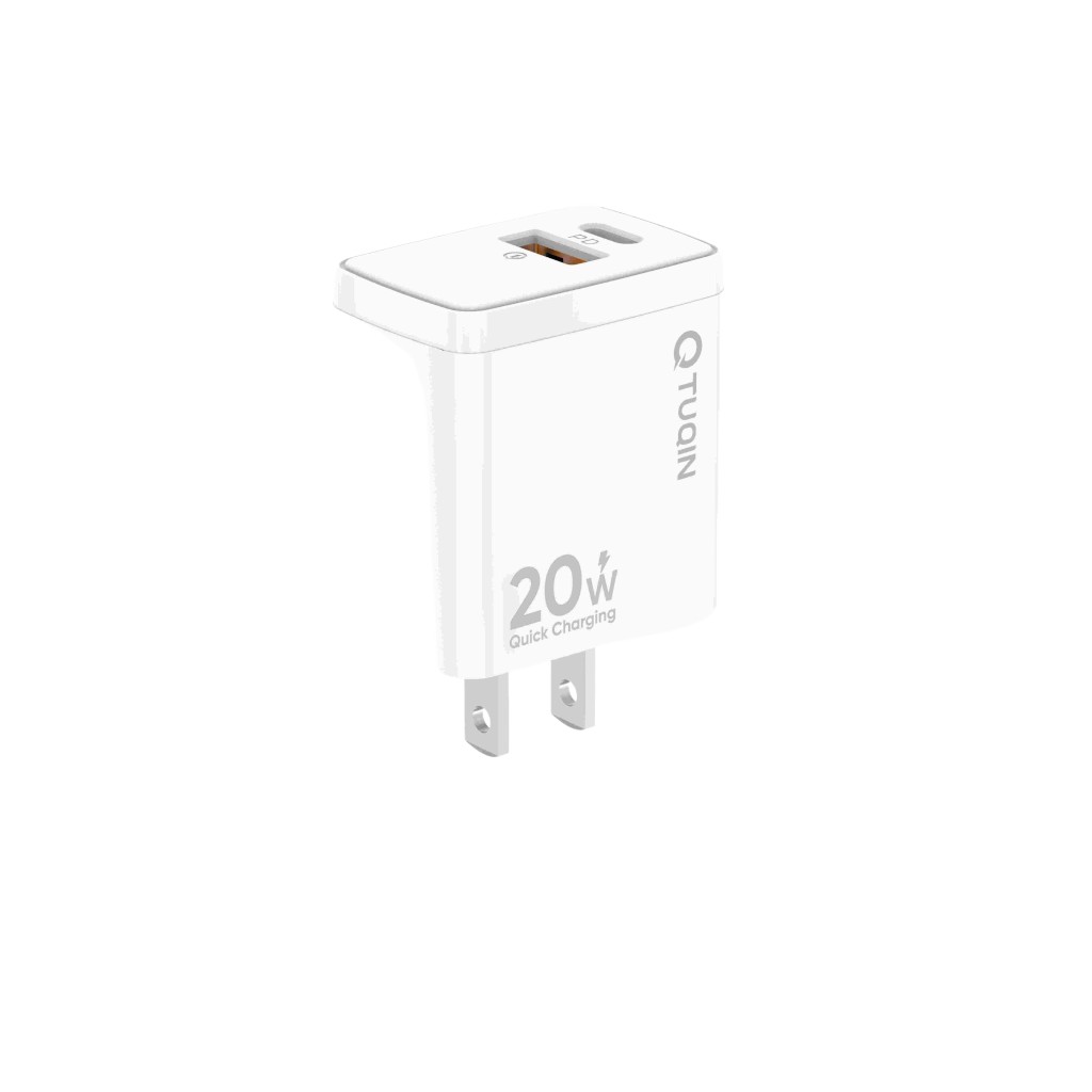 Cargador QA53 20W PD+USB Con Cable TUQIN