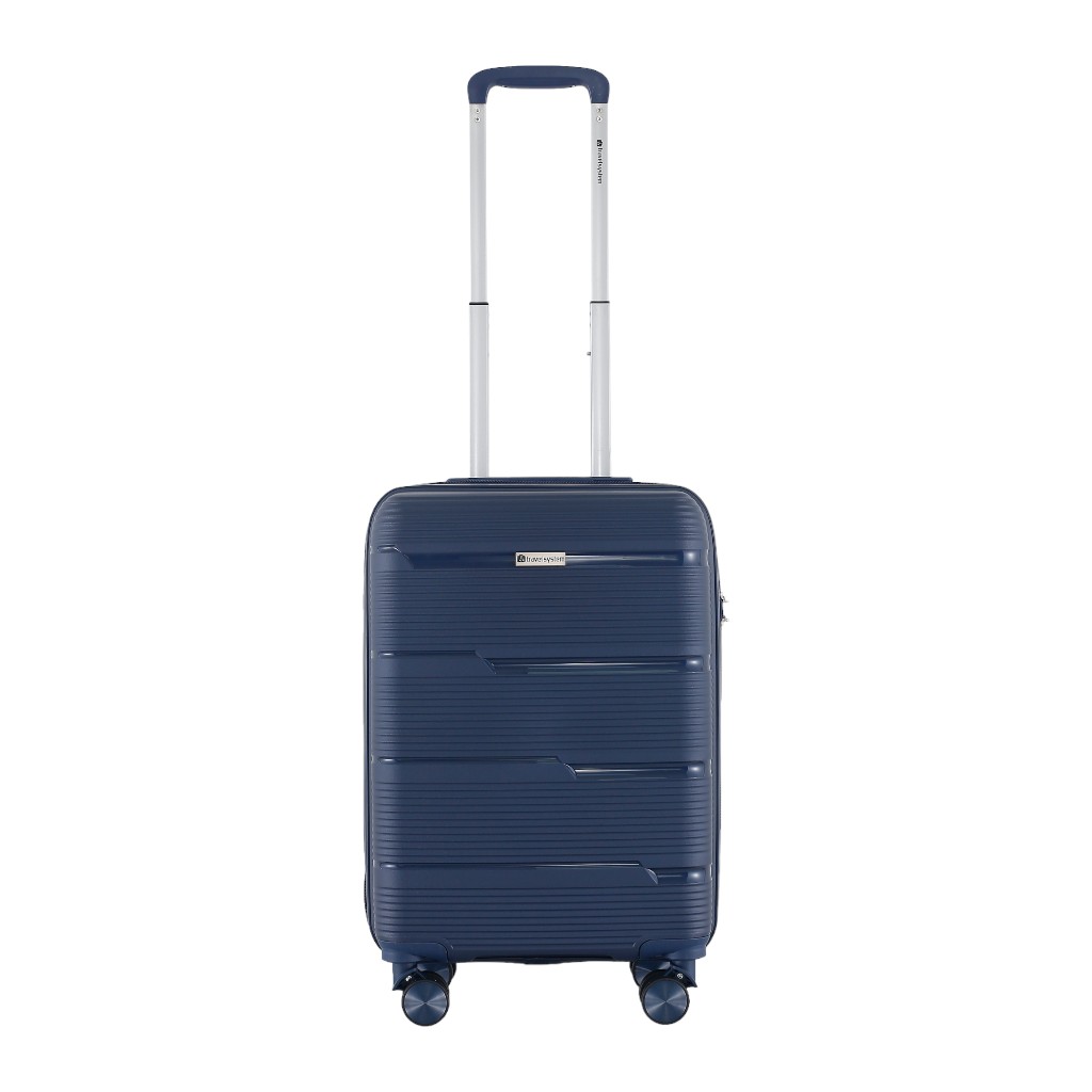 Maleta De Viaje 20" Dbl Ruedas Azul Marino