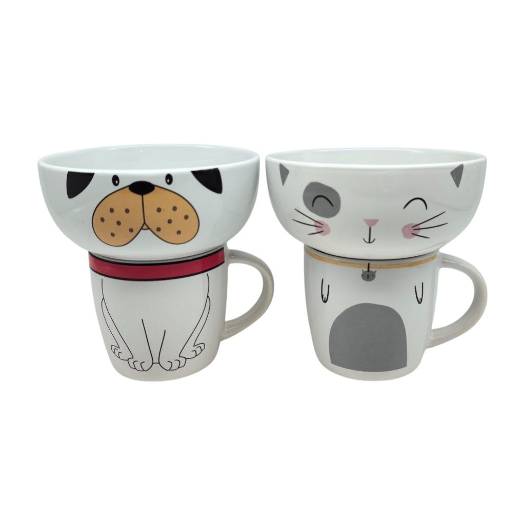 Juego De Tazón Y Taza