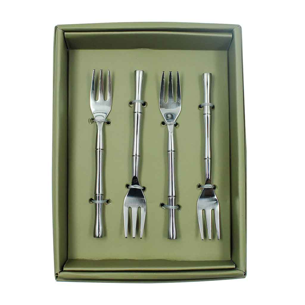 Set 4 Pcs De Tenedores Para Servir 14X2X1Cm