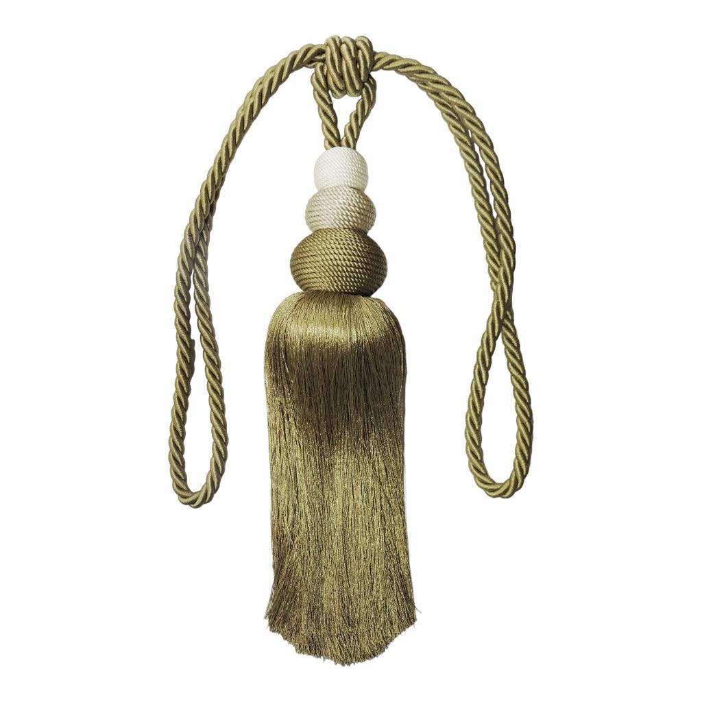 Borla De Cortina Beige 72Cm