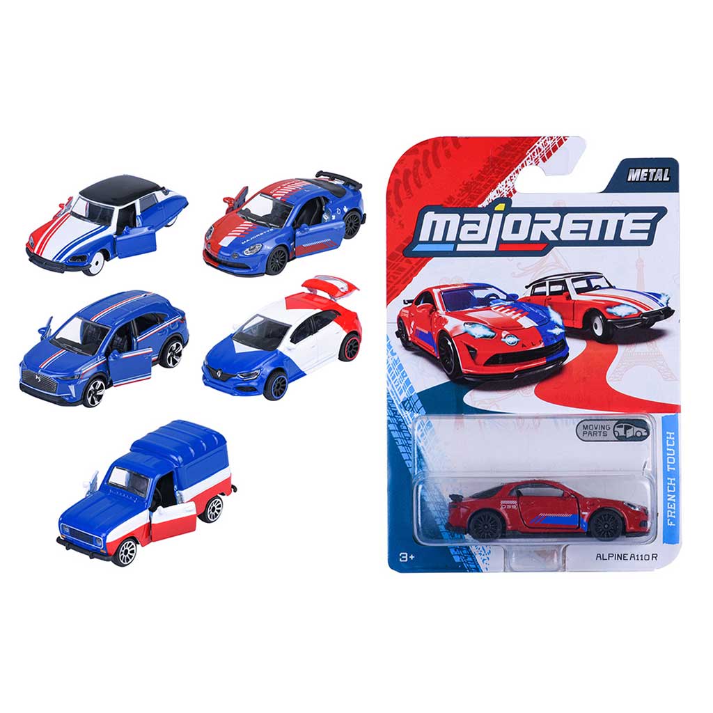 Coches De Gama Azul Premium Con Toque Francés Surtido Majorette