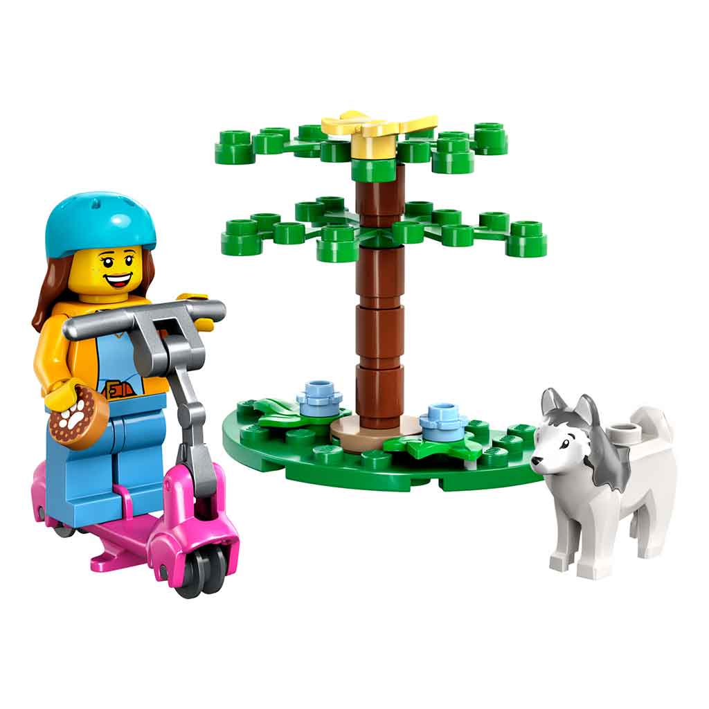 Bloques Lego Parque Para Perros Y Scooter 24Pzs