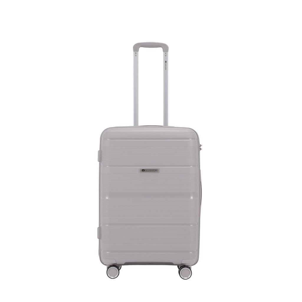 Maleta De Viaje Beige 24" Doble Ruedas