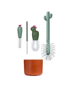 Set cepillo para biberón 4pcs Boon Cacti