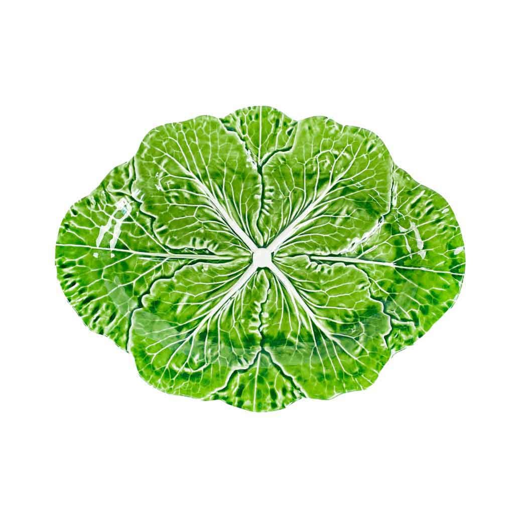 Bandeja Diseño De Hoja Verde 43X32Cm