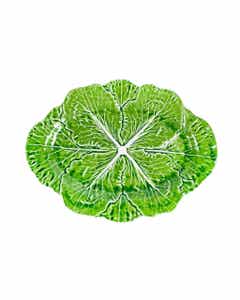 Bandeja Diseño De Hoja Verde 43X32Cm